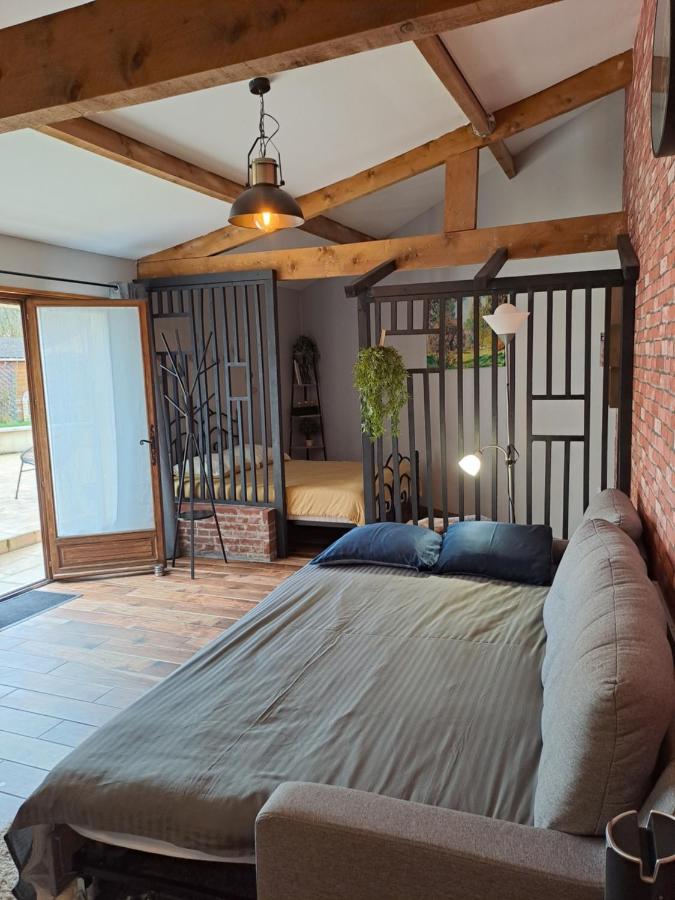 Rosny-sur-Seine L'Annexe- Guest House Avec Piscine Studio Avec Coin Chambre מראה חיצוני תמונה
