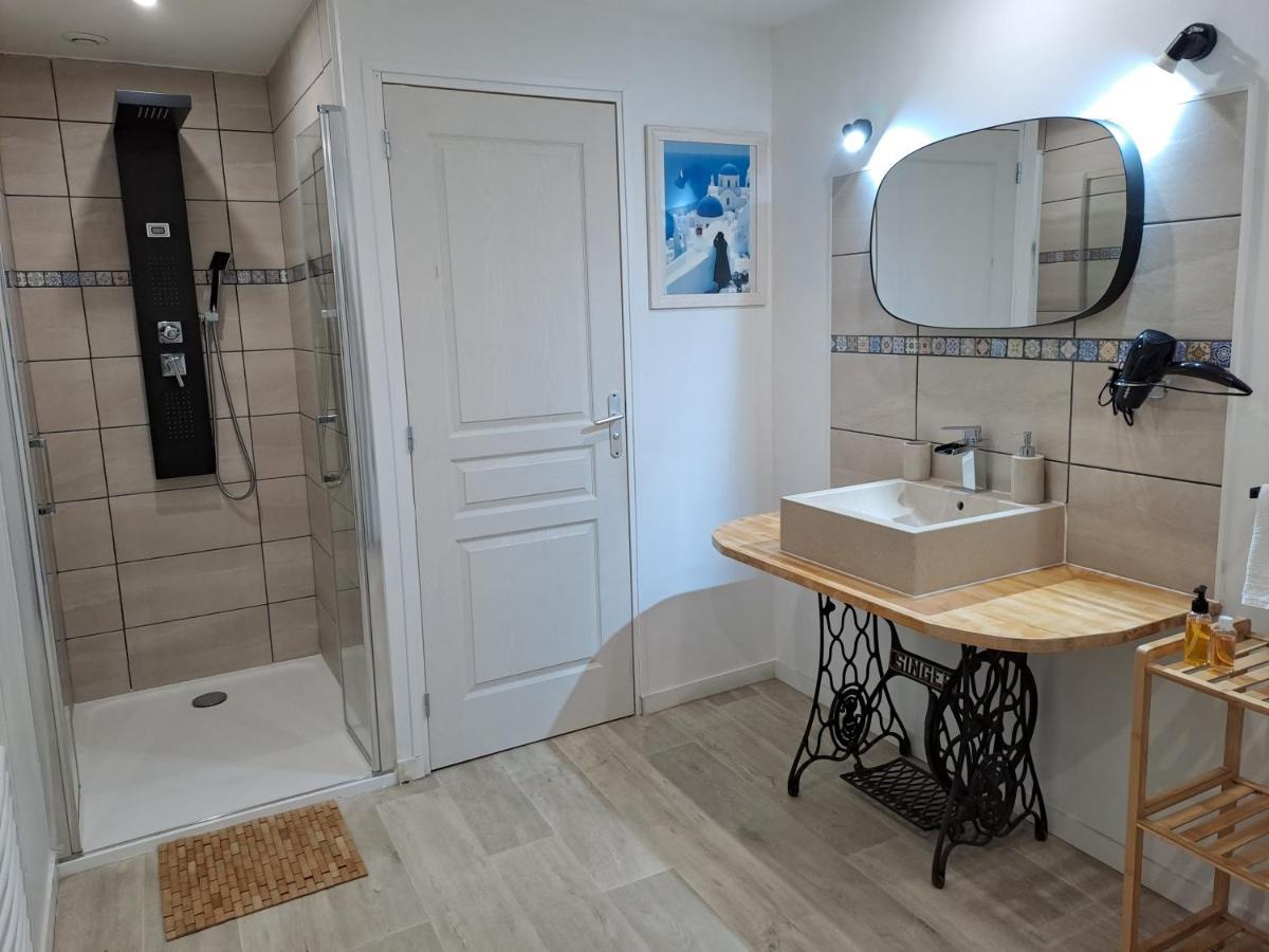 Rosny-sur-Seine L'Annexe- Guest House Avec Piscine Studio Avec Coin Chambre מראה חיצוני תמונה